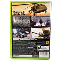 Grand Theft Auto Iv Platinum Hits Xbox 360 Brand New - Back Cover Of Game Case