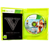 Grand Theft Auto V Xbox 360 Good CIB - Retail Case Open Showing Authentic Manual and Game Disc 1