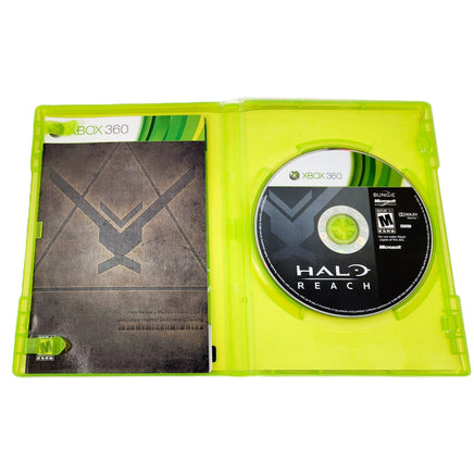 Halo Reach Xbox 360 Very Good - Open Case Displaying Game Disc and Manual