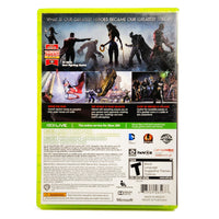 Injustice Gods Among Us Xbox 360 Very Good CIB - Official Back Artwork From Retail Edition
