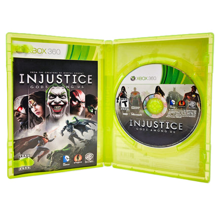 Injustice Gods Among Us Xbox 360 Very Good CIB - Inside Look At Disc, Manual, And Inserts