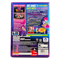 Just Dance 3 Xbox 360 Very Good CIB - Game Case Rear Image With Marketing Text