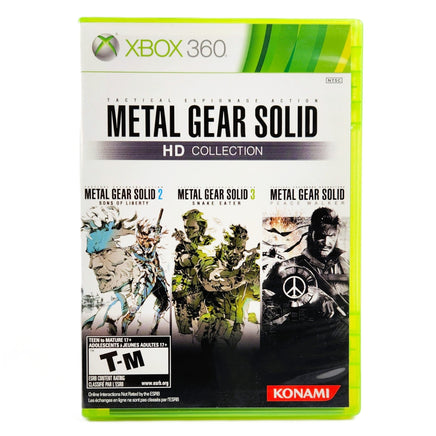 Metal Gear Solid HD Collection Xbox 360 Like New CIB - Front Of Original Game Case With Label Art