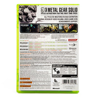 Metal Gear Solid HD Collection Xbox 360 Like New CIB - Full Back View Of Official Case Design