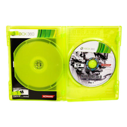 Metal Gear Solid HD Collection Xbox 360 Like New CIB - Opened Game Box Revealing Video Game Disc & Instruction Manual