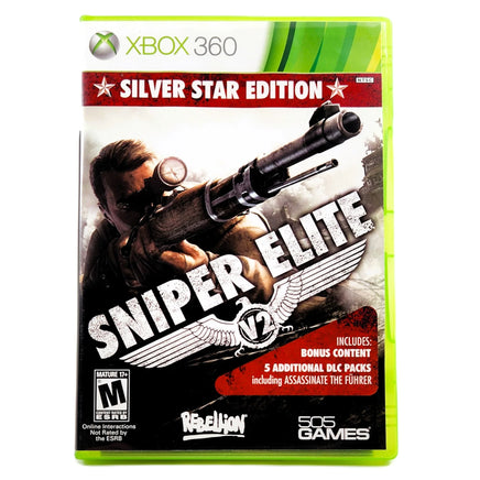 Sniper Elite V2 Silver Star Edition Xbox 360 Good CIB - Boxed Edition Front Cover Design