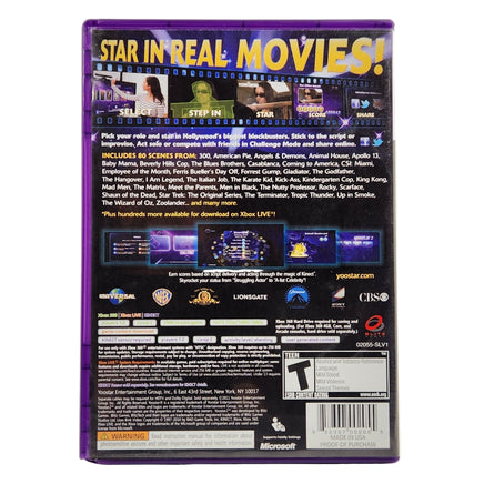 Yoostar 2 Xbox 360 Good CIB - Official Back Artwork From Retail Edition