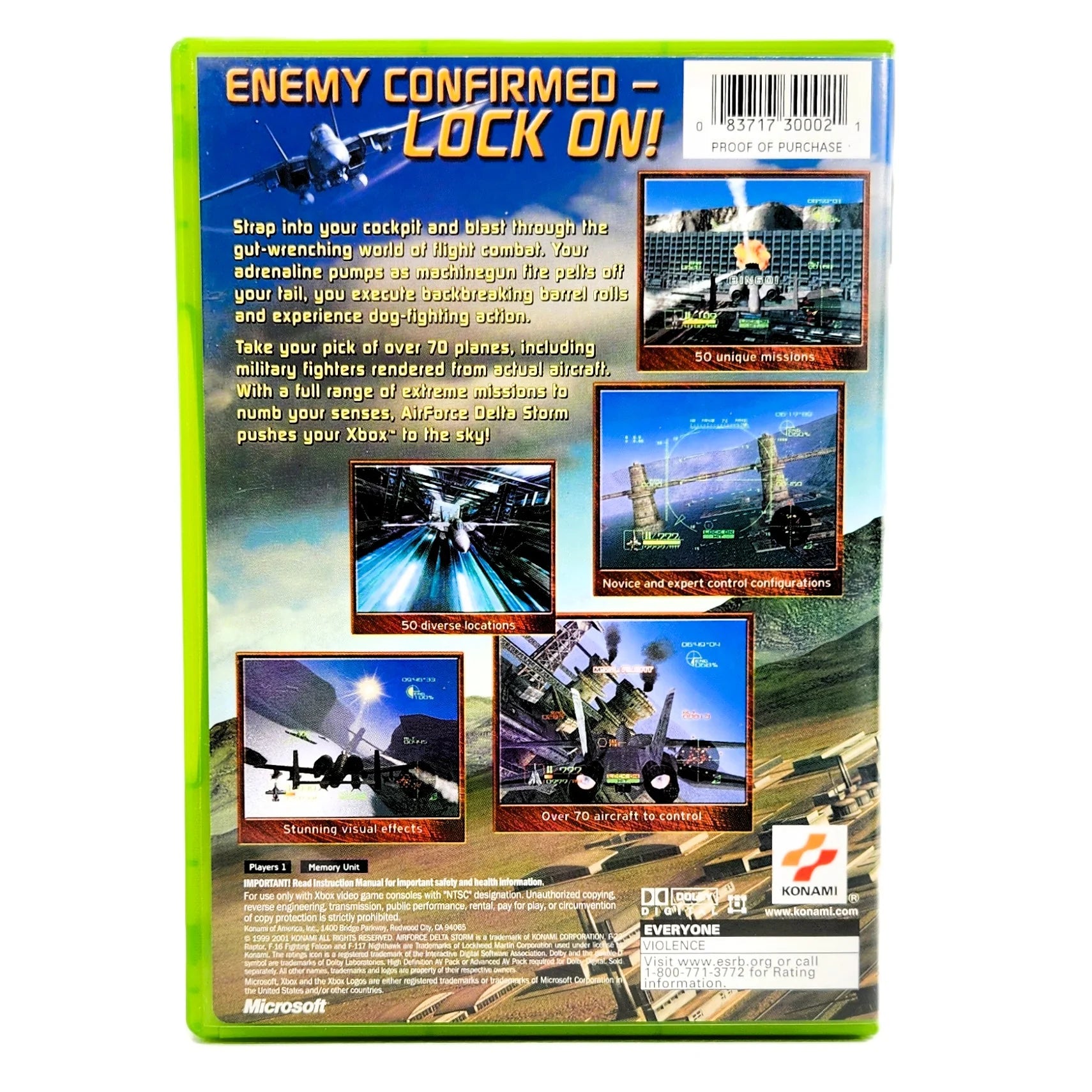 Buy Airforce Delta Storm – Xbox Black Label | Konami, 2001| Retro