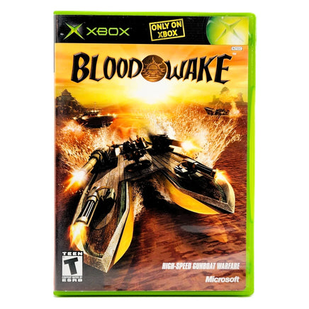 Blood Wake Xbox Good CIB - Front Of Original Game Case With Label Art
