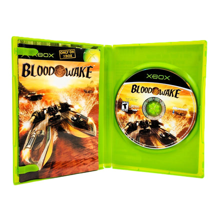 Blood Wake Xbox Good CIB - Opened Game Box Revealing Disc & Booklet