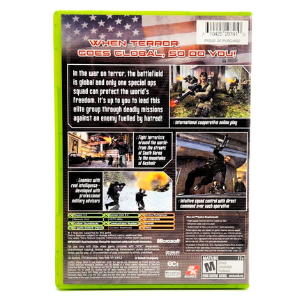 Conflict Global Terror Xbox Very Good CIB - Authentic Back Cover Art
