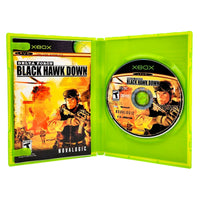 Delta Force Black Hawk Down Xbox Acceptable - CIB Showing Open Case Disc And Manual