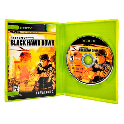 Delta Force Black Hawk Down Xbox Good CIB - Case Open With Disc & Manual Inside