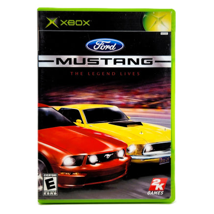Ford Mustang The Legend Lives Xbox Good CIB - Front Cover Artwork Of Official Game Release