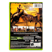 Gun Xbox Good CIB - Back Cover Of Game Case