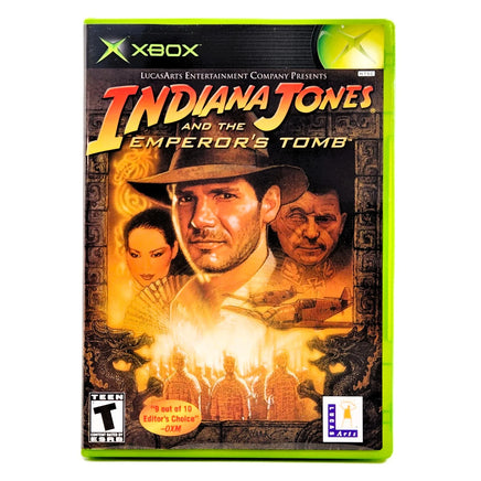 Indiana Jones And The Emperor's Tomb Xbox Good CIB - Game Case Front Cover