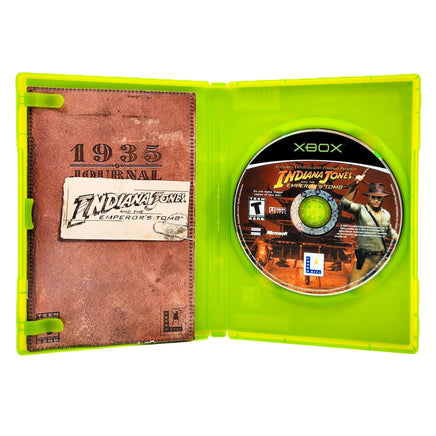 Indiana Jones And The Emperor's Tomb Xbox Good CIB - Disc And Manual Inside Open Case