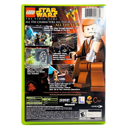 Lego Star Wars The Video Game Xbox Good CIB - Back Of Game Case