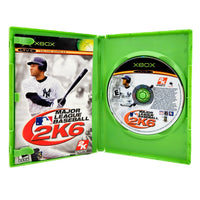 Major League Baseball 2K6 Xbox Good CIB - Open Case Showing Disc And Manual