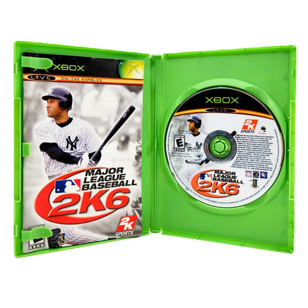 Major League Baseball 2K6 Xbox Good CIB - Open Case Showing Disc And Manual