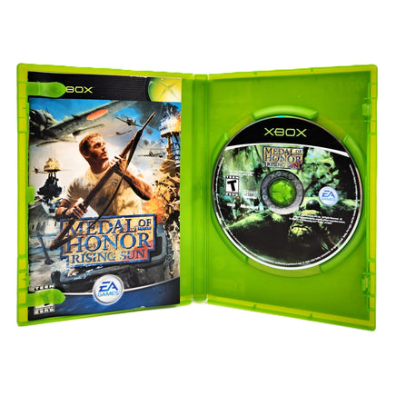 Medal Of Honor Rising Sun Xbox Good CIB - Disc And Manual Displayed In Open Case