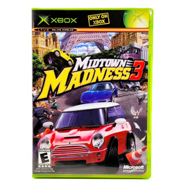 Midtown Madness 3 Xbox Good CIB - Retail Box Front Panel Design Shown