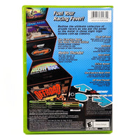 Midway Arcade Treasures 3 for Xbox - Case back artwork close-up, like new condition