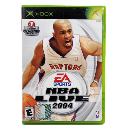 NBA Live 2004 Xbox Good CIB - Factory-Printed Front Sleeve Of Game Release