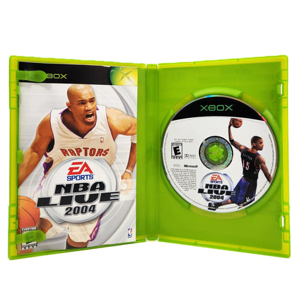 NBA Live 2004 Xbox Good CIB - Full Interior Layout Of Case And Disc