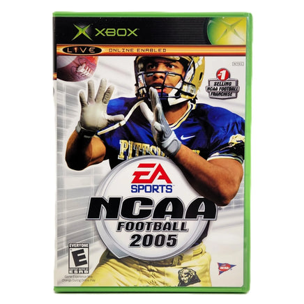 NCAA Football 2005 Xbox Good CIB - Inner Contents With Manual And Disc Shown