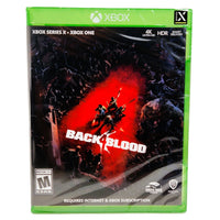 Back 4 Blood Xbox One Brand New - Front Cover Of Game Case