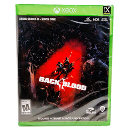 Back 4 Blood Xbox One Brand New - Front Cover Of Game Case