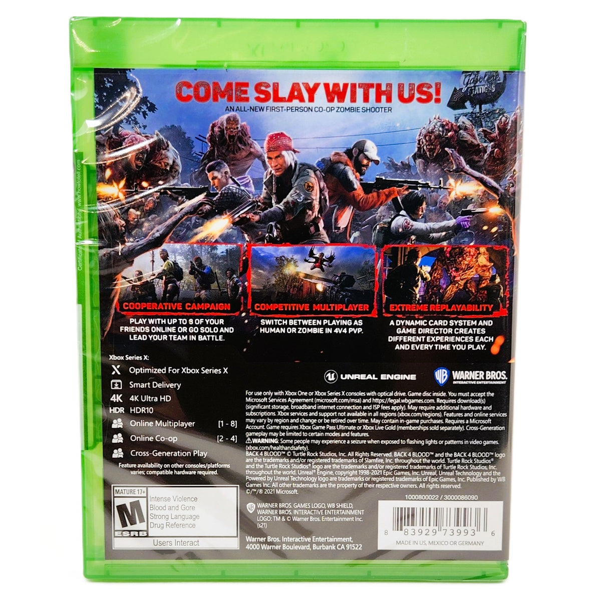 Buy Back 4 Blood - New & Sealed | Xbox One Video Game| Retro Game Fan ...