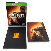 Call Of Duty Black Ops III Hardened Edition Xbox One Very Good CIB - Contents of box shown layed out