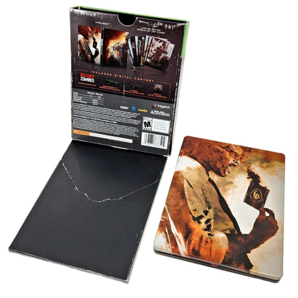 Call Of Duty Black Ops III Hardened Edition Xbox One Very Good CIB - Inside contents layed out alternate view