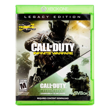 Call Of Duty Infinite Warfare Legacy Edition Xbox One Very Good CIB - Game Box Front Artwork Close-Up