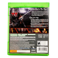 Fallout New Vegas Ultimate Edition Xbox One Good CIB - Back Label Artwork With Publisher Logos