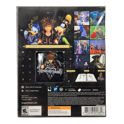 Kingdom Hearts III Deluxe Edition Xbox One Brand New CIB - Factory-Printed Rear Artwork and Text Of Official Game Release