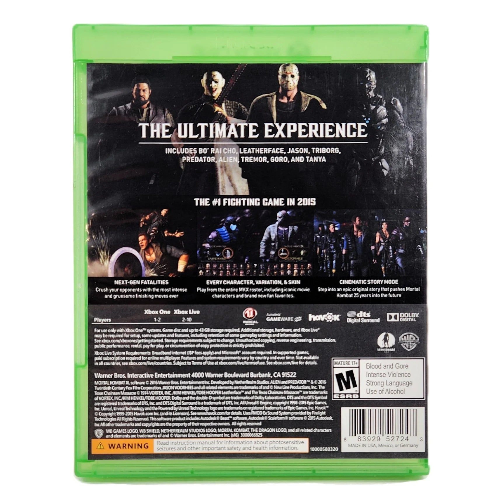 Shop Mortal Kombat XL - Used Xbox One | NetherRealm Studios| Retro