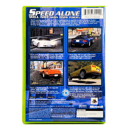 Project Gotham Racing Xbox Good CIB - Back Cover Art Shown