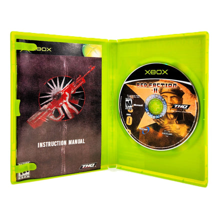 Red Faction II Xbox Very Good CIB - Open Case Showing Disc And Manual