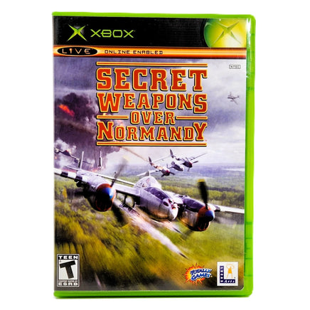 Secret Weapons Over Normandy Xbox Good CIB - Game Case Front