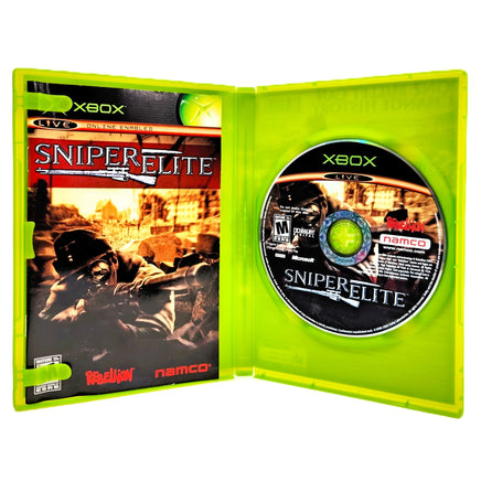 Sniper Elite Xbox Very Good - Open Case Displaying Full CIB Contents