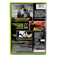 Splinter Cell Xbox Good CIB - Game Case Back Design Showing Description Area