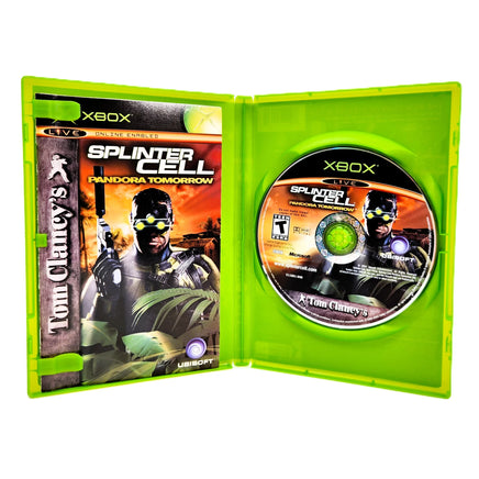 Splinter Cell Pandora Tomorrow Xbox Good CIB - Retail Case Open Showing Authentic Materials
