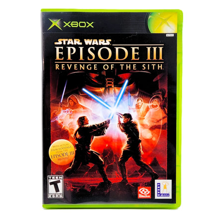 Star Wars Episode III Revenge Of The Sith Xbox Like New CIB - Front Of Original Game Case With Label Art