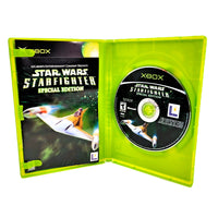 Star Wars Starfighter Special Edition Xbox Like New - Inner Contents With Manual And Disc Shown