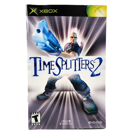 Timesplitters 2 Xbox Like New CIB - Game instruction manual front cover