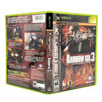 Tom Clancy's Rainbow Six 3 for Xbox - Genuine game case artwork shown front to back, including spine, very good condition