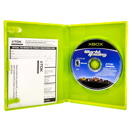 World Racing Xbox Good CIB - Inside Contents Of Retail Game Box